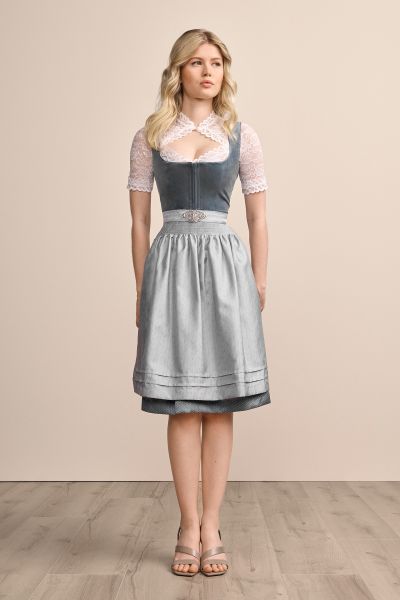 Dirndl midi 60 cm Aurela blau Samt Krüger Madl