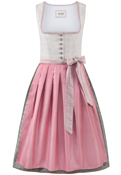 B-Ware / 2. Wahl - Dirndl midi 70cm Lilith altrosa Stockerpoint