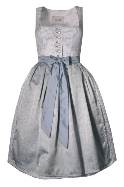 B-Ware / 2. Wahl - Dirndl midi 65 cm Schelpbach rauchblau blau Stockerpoint