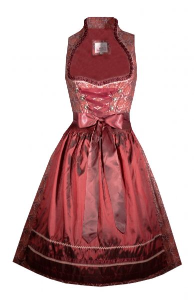 B-Ware / 2. Wahl - Dirndl mini 65cm Penk weinrot Marjo