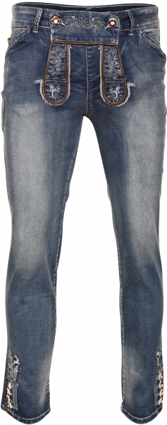 Textilhose lang Gustl Jeans blau MarJo