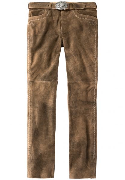 B-Ware / 2. Wahl Lederhose lang Rocco3 havanna Stockerpoint